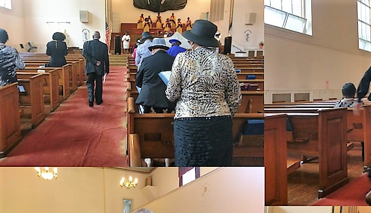 Members of Siloam gathering in fellowship